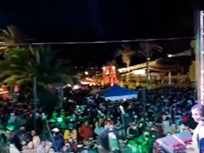 Les vale el covid y realizan mega fiesta patronal en Puebla