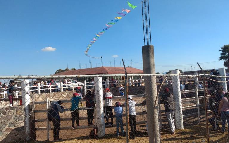 Les cayeron, en Cacalotepec estaban listo para un jaripeo