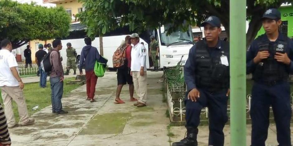 Se registra enfrentamiento entre migrantes y elementos del INM, en Chiapas