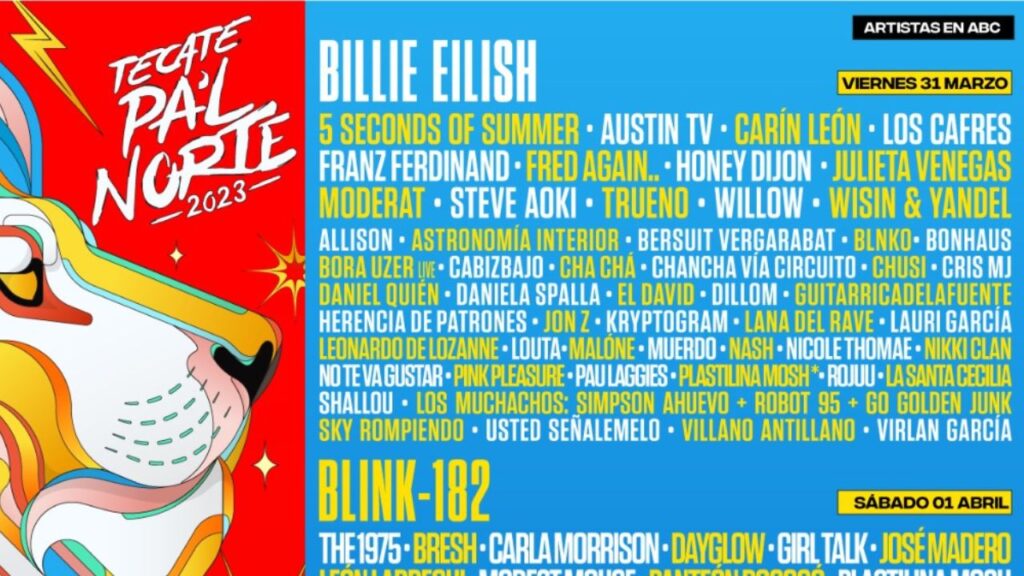 Descubre todo sobre el festival Tecate Pa’l Norte 2023