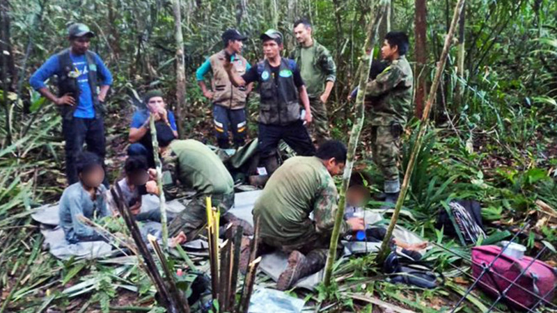 Dan de alta del hospital a los cuatro niños que sobrevivieron 40 días en la selva colombiana