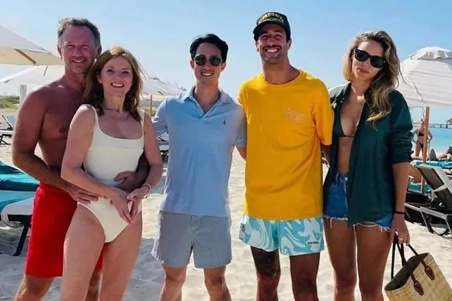 Christian Horner y Daniel Ricciardo, de vacaciones juntos