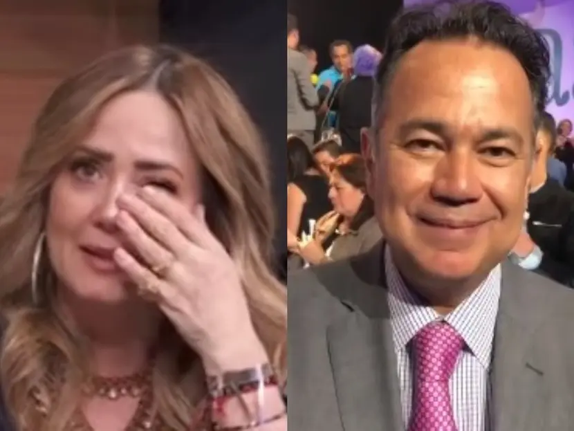 Andrea Legarreta llora al recordar a Nicandro Díaz; “el único que me dio la oportunidad”