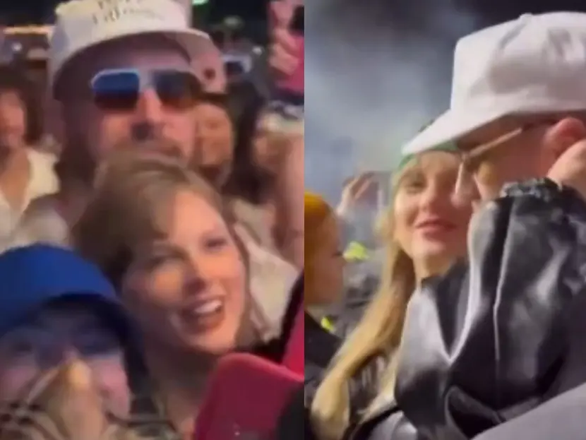 Captan a Taylor Swift y Travis Kelce en Coachella